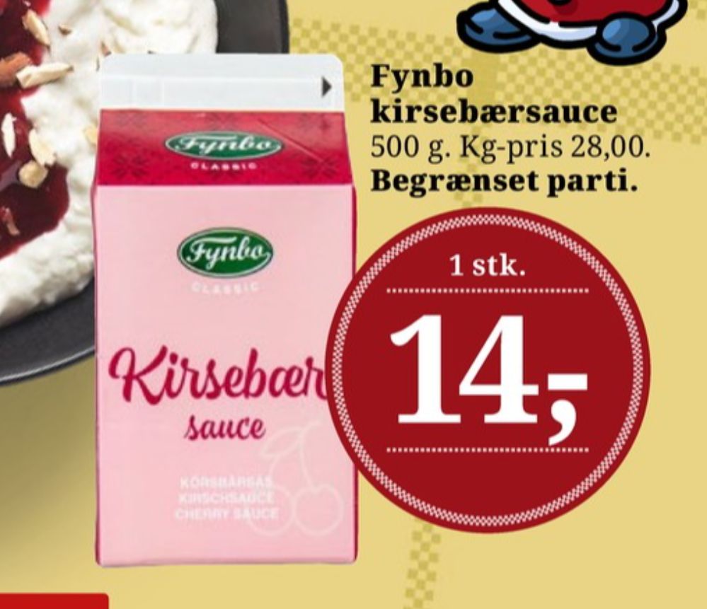 Fynbo, Kirsebærsauce
