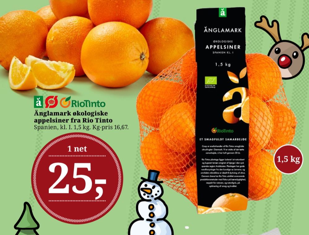 Änglamark, Appelsiner