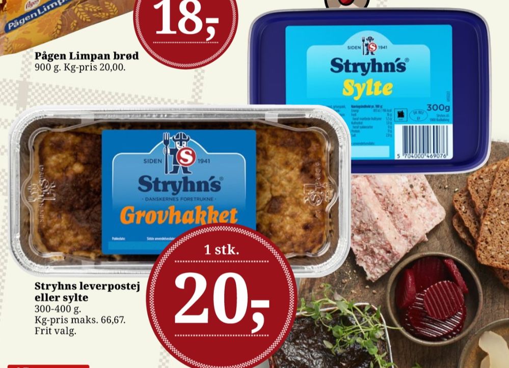 Stryhns Grovhakket, Leverpostej