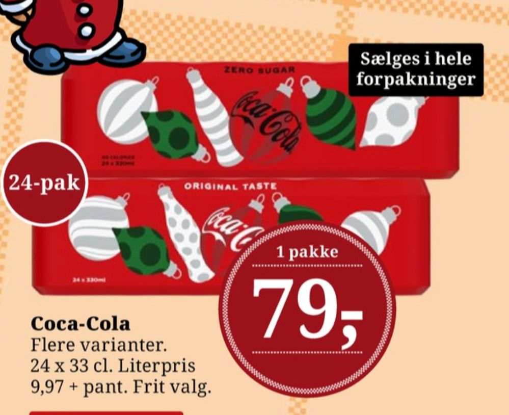 Coca Cola Zero, Cola 24 pk.