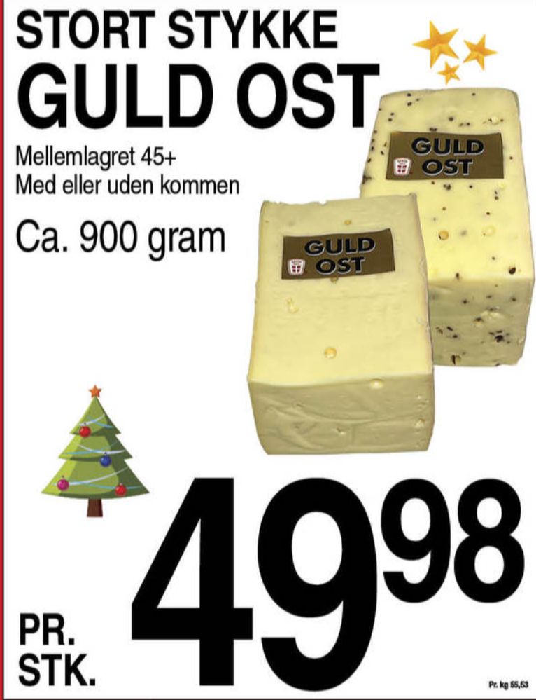 Skæreost Guld Mellemlagret