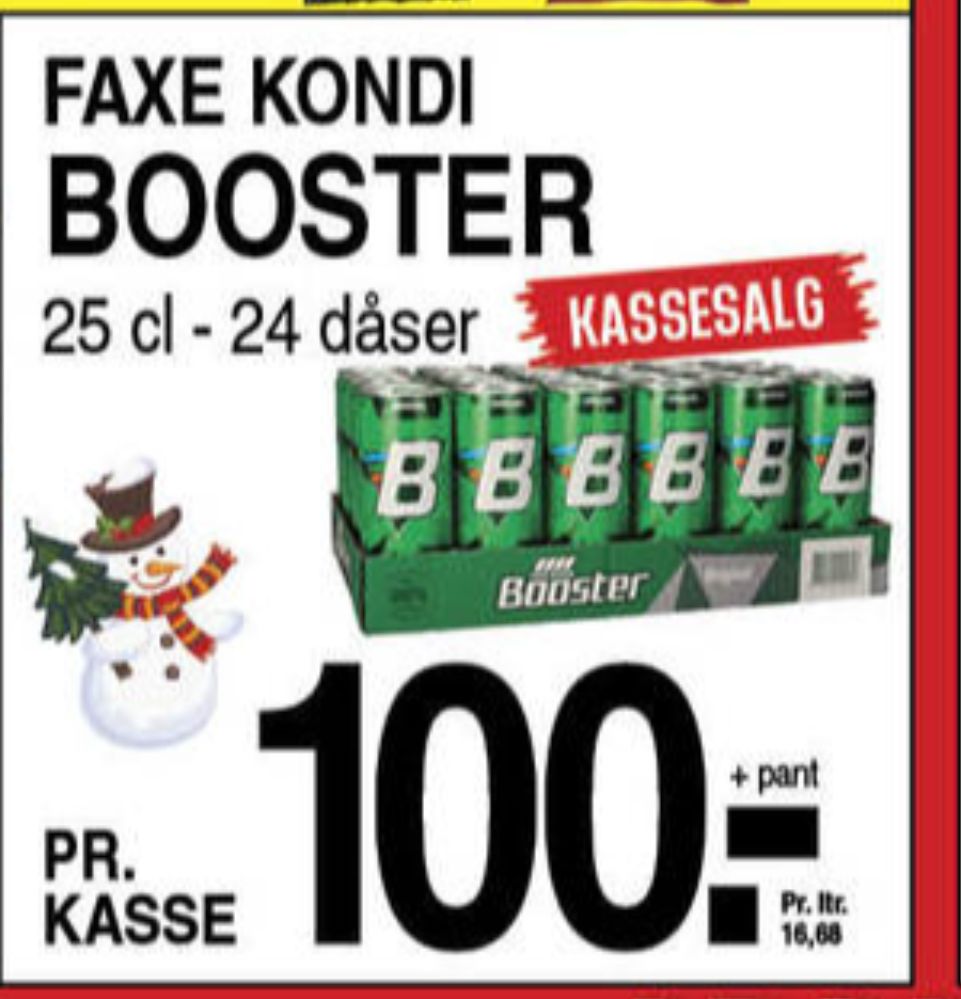 Faxe Kondi Booster , Energidrik 24 pk.