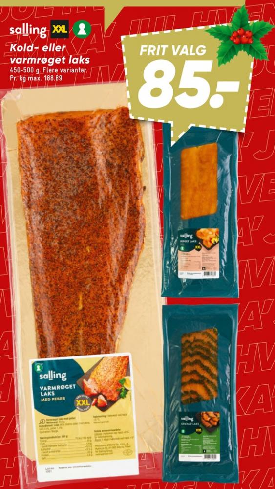 Salling, Laks i skiver