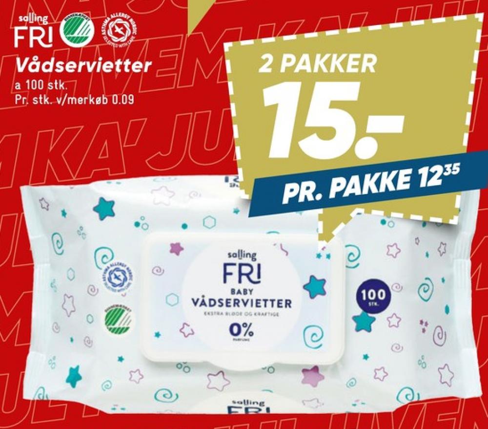 Salling Fri, Vådservietter