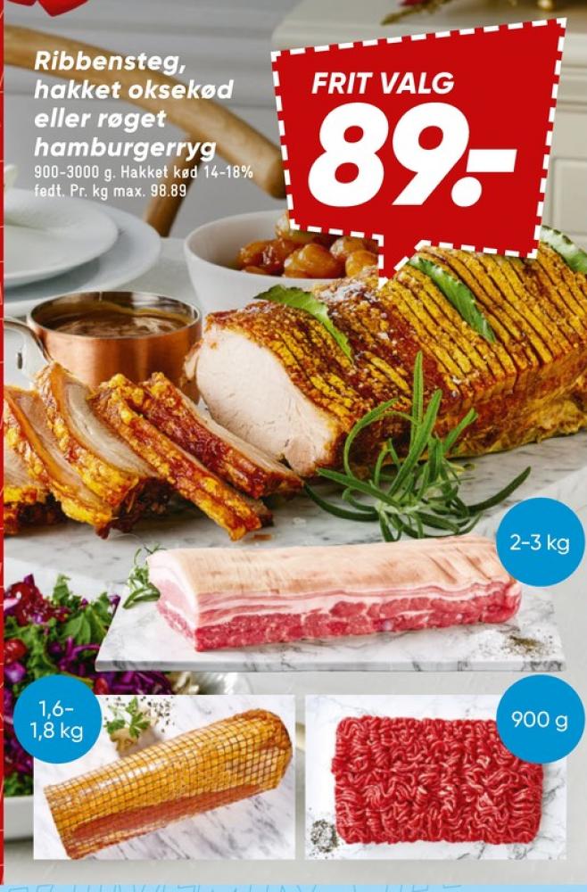 Hakket oksekød 14-18%