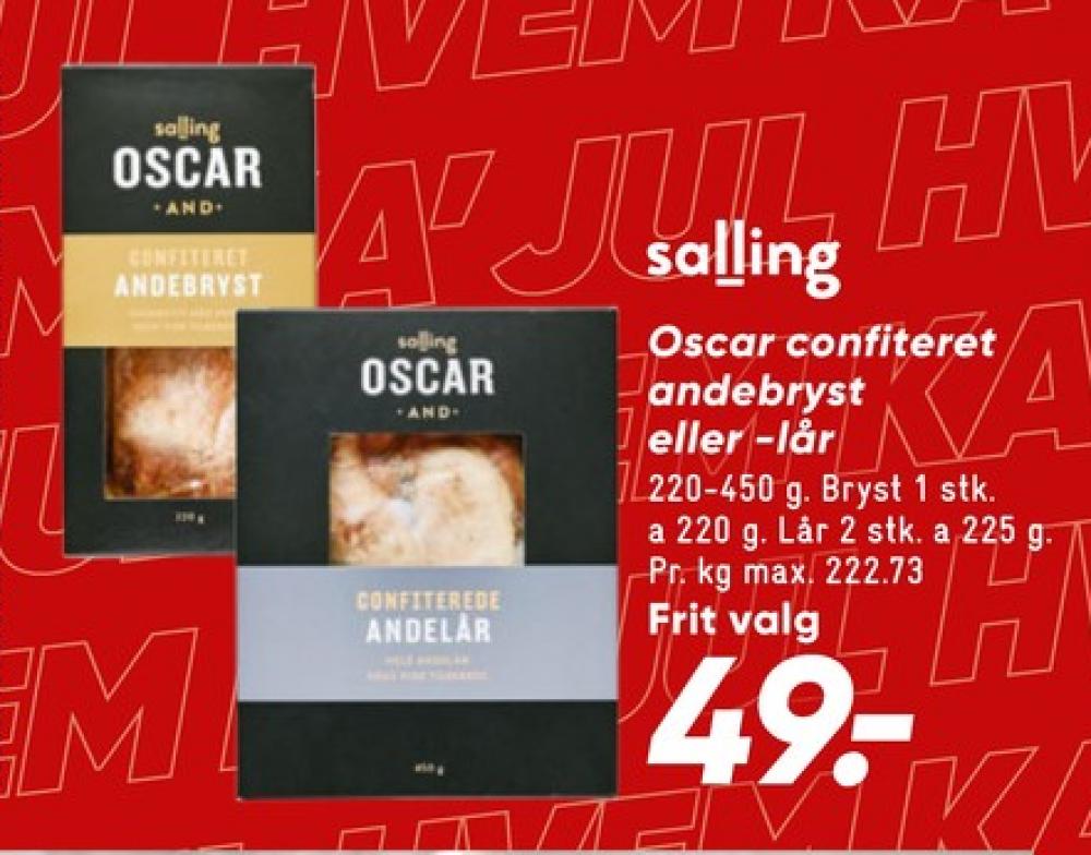 Salling Oscar, Confiteret Andebryst