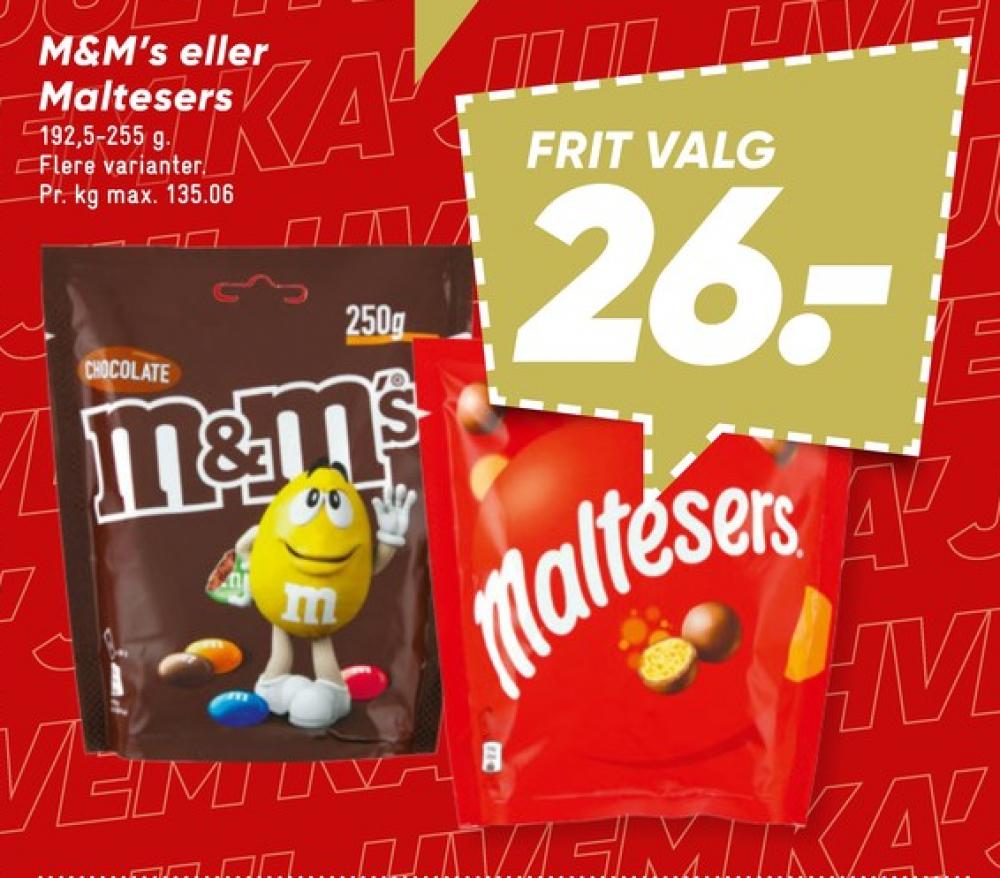 M&Ms, Chokoladepastiller Chocolate