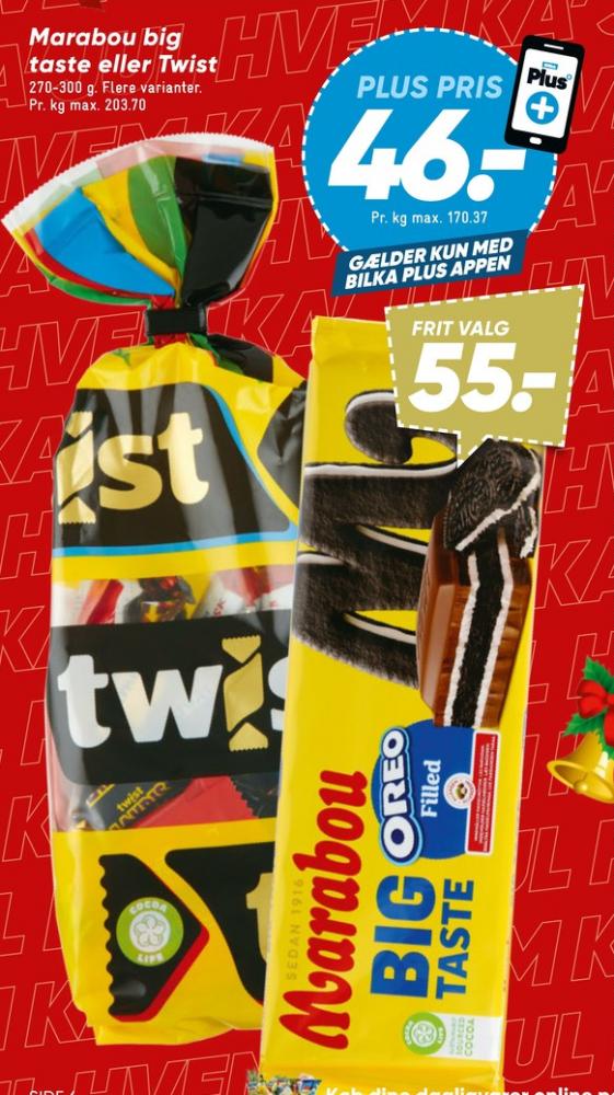 Marabou Oreo, Chokoladeplade 