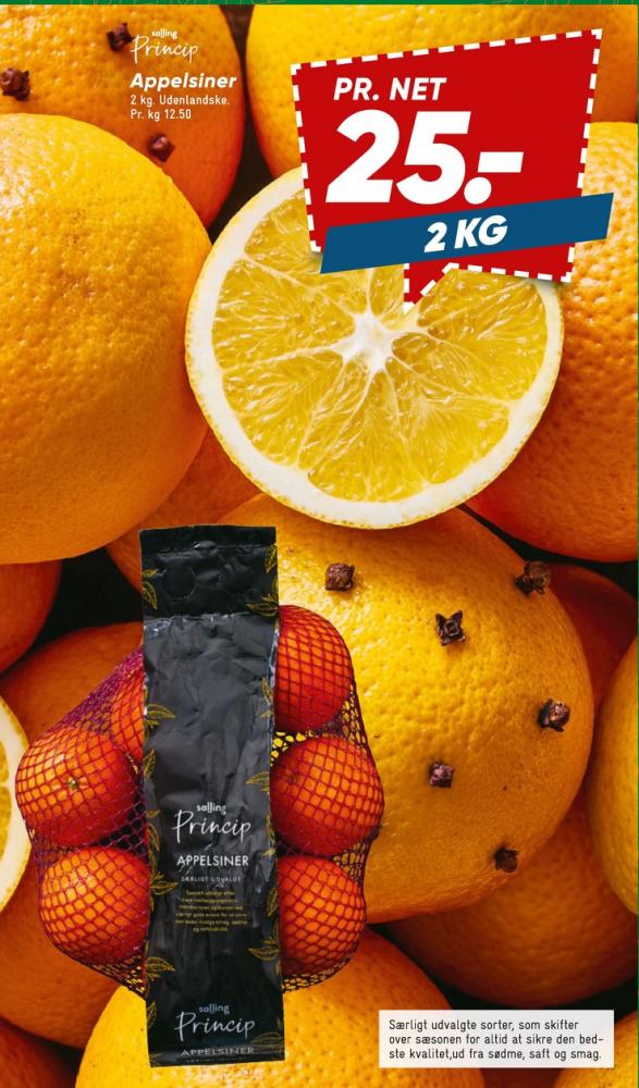 Salling Princip, Appelsiner