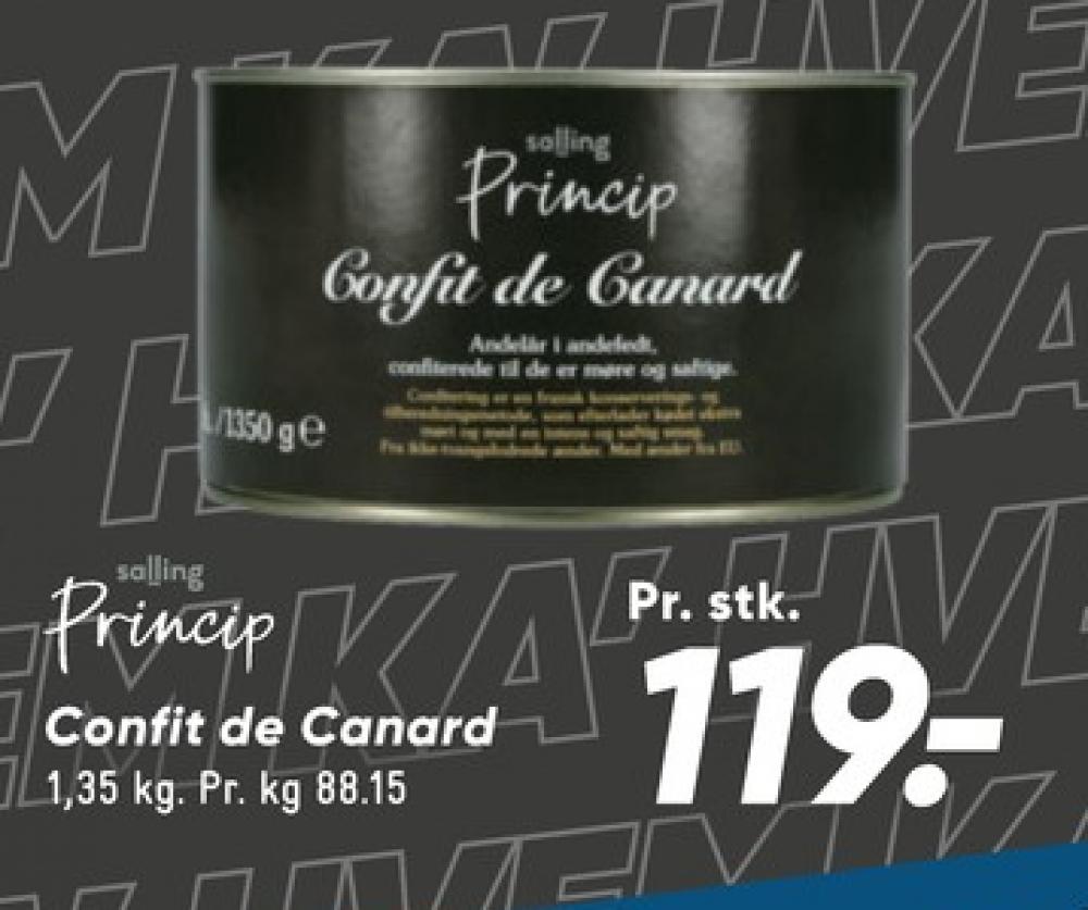 Salling Princip, Confiterede Andelår