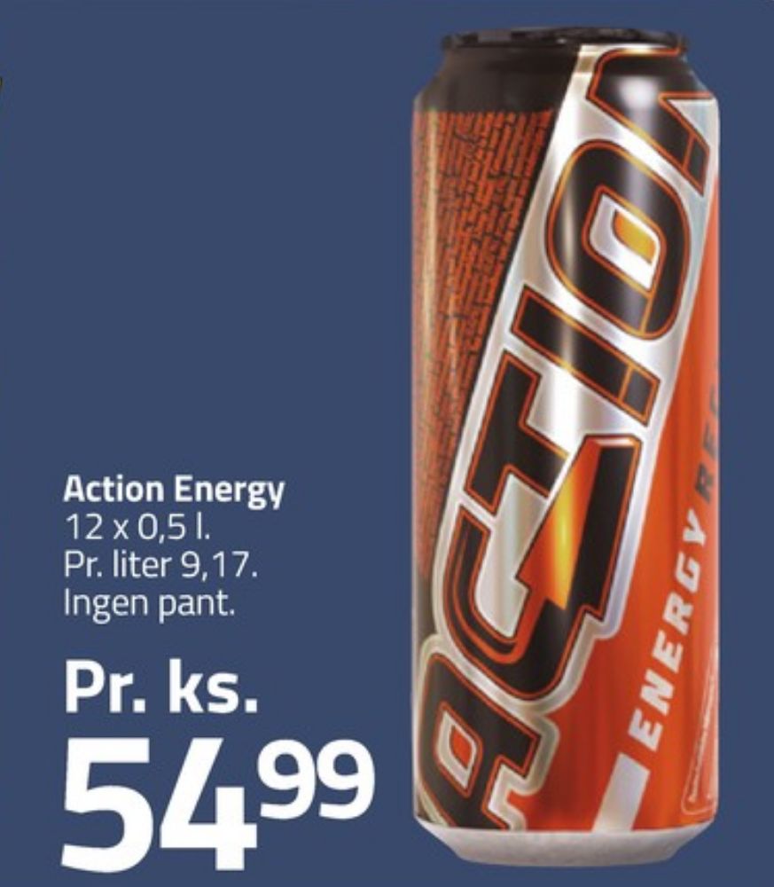 ACTION Energy, Energidrik 12 pk.