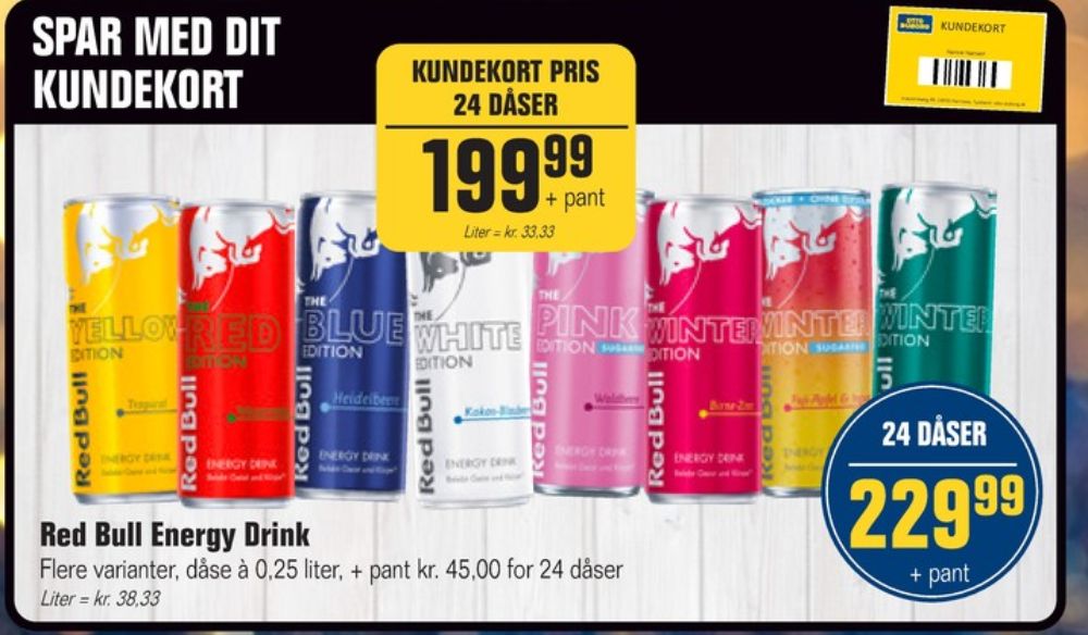 Red Bull The Blue Edition, Energidrik 24 pk.