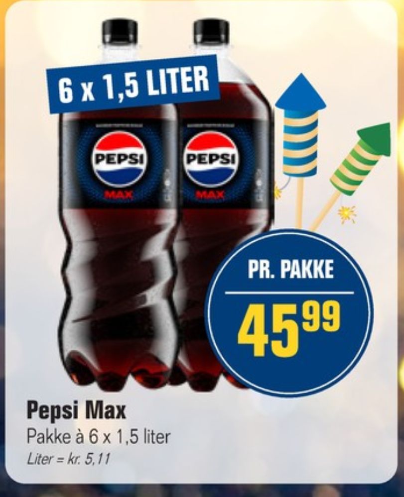 Pepsi Max, Cola 6 pk.