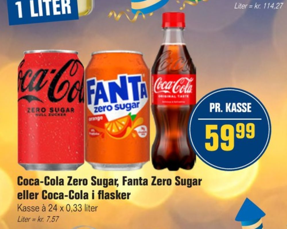 Fanta Zero, Appelsinsodavand 24 pk.
