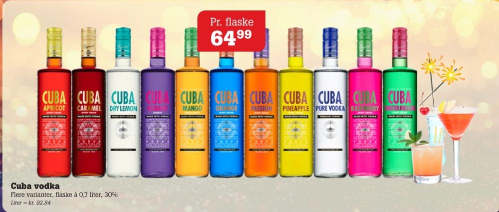 Cuba Pure Vodka, Vodka