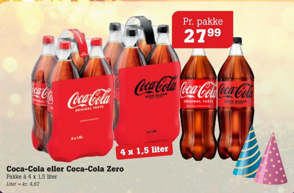Coca Cola, Cola 4 pk.