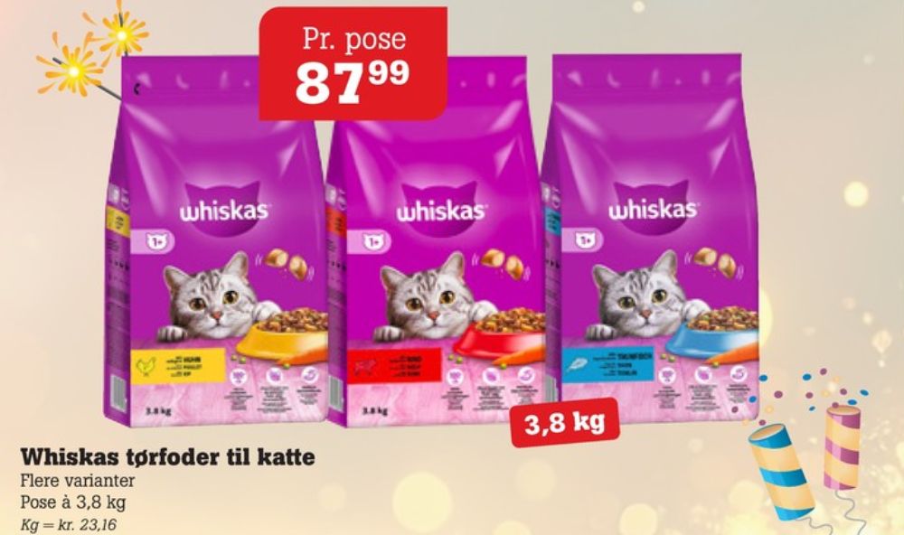 Whiskas, Kattefoder