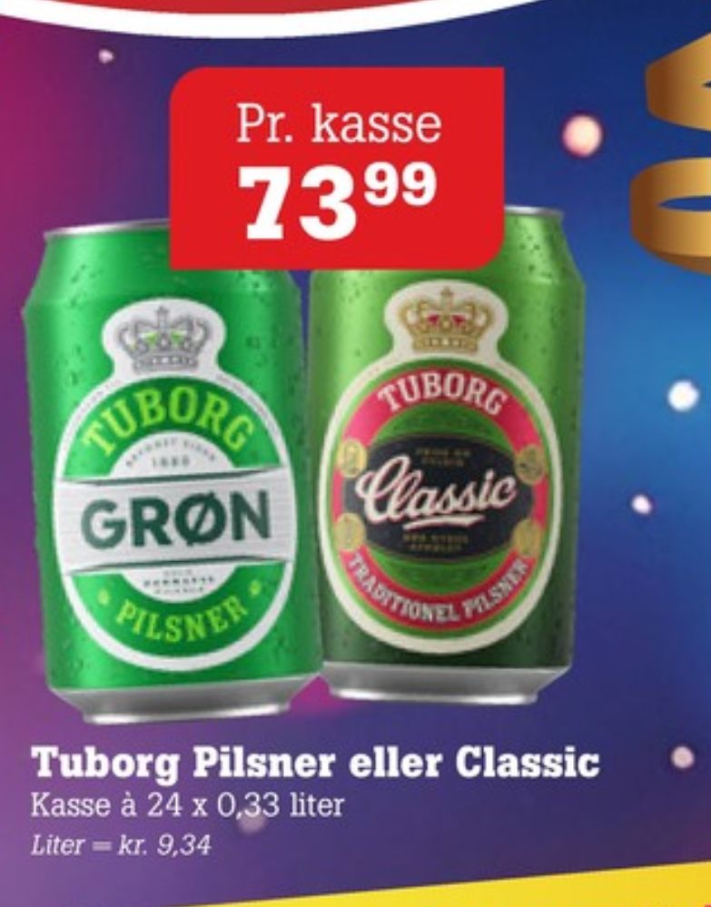 Tuborg Grøn, Øl 24 pk.