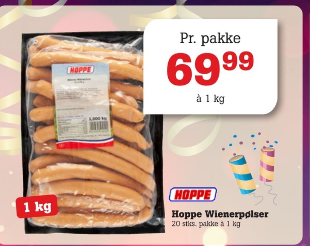Hoppe, Wienerpølser