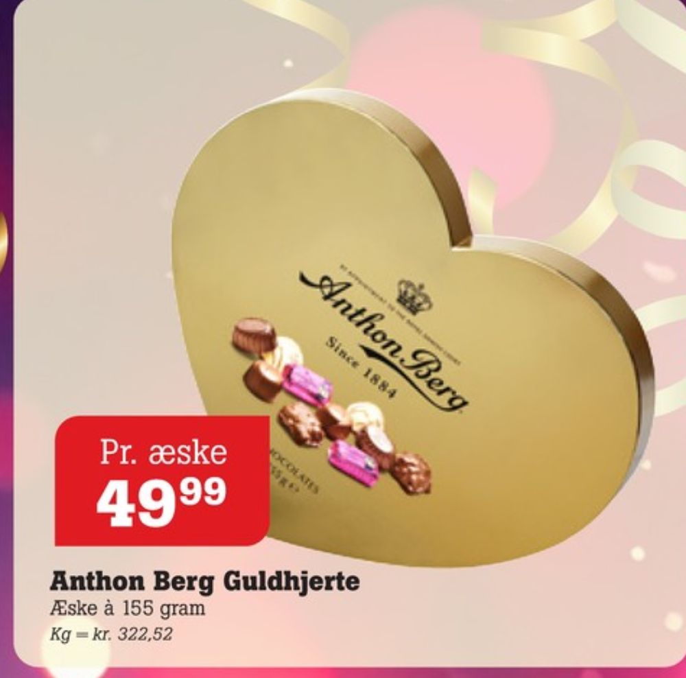 Anthon Berg Hjerteæske, Dessertchokolade