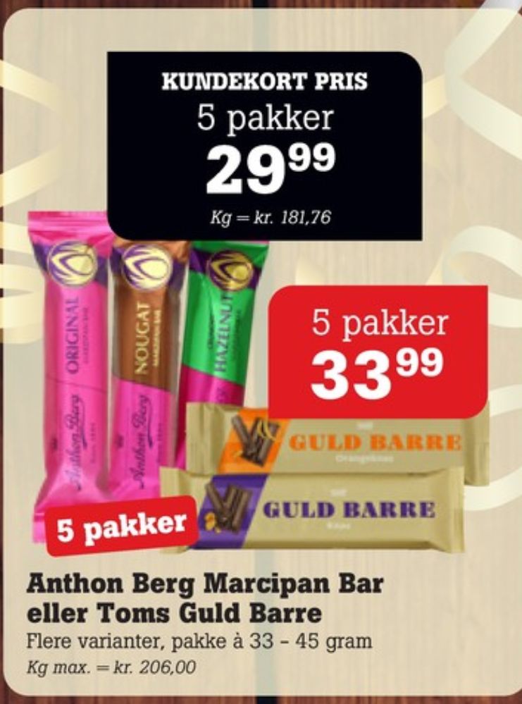 Toms Guldbarre, Chokoladebar Orangeknas