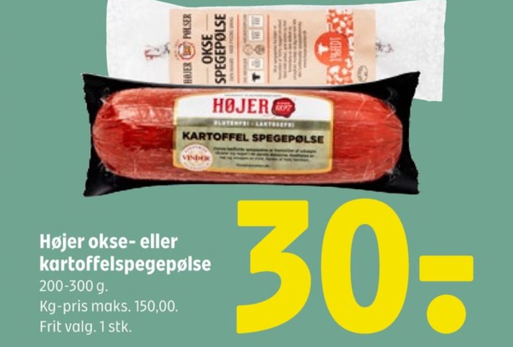 Højer Pølser, Kartoffelspegepølse