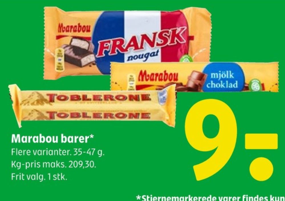Marabou Fransk Nougat, Chokoladebar