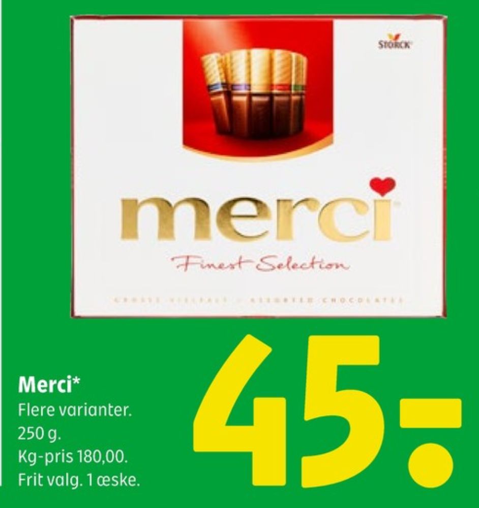 Merci Finest Selection, Dessertchokolade