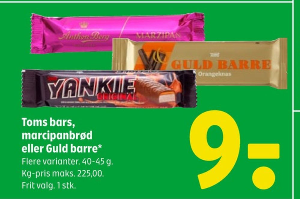 Toms Guldbarre, Chokoladebar Orangeknas