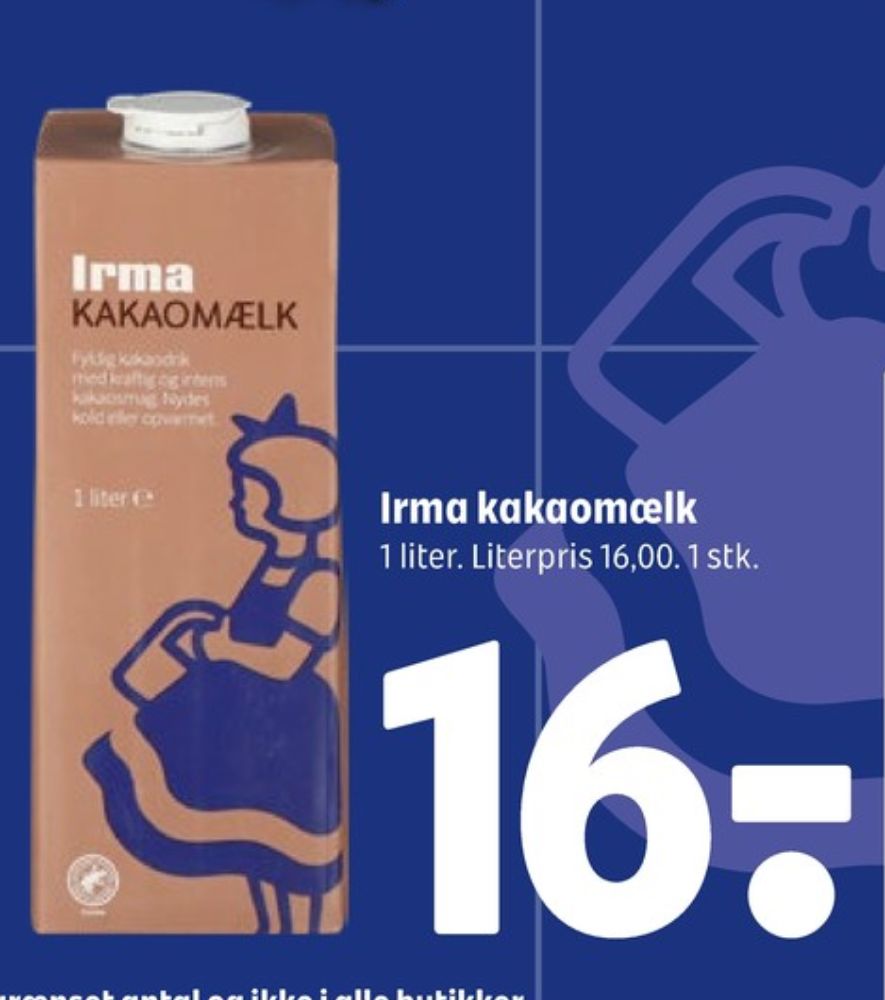 Irmas, Kakaomælk