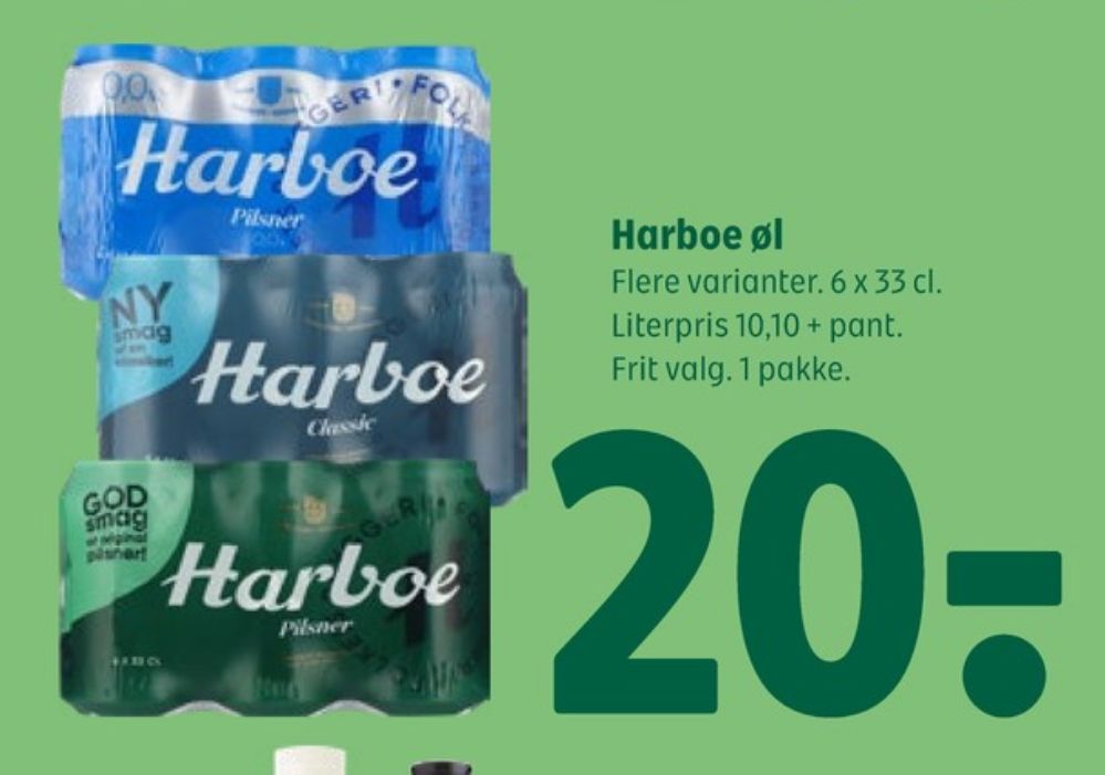 Harboe Classic, Øl 6 pk.