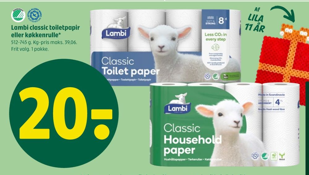 Lambi Classic, Toiletpapir