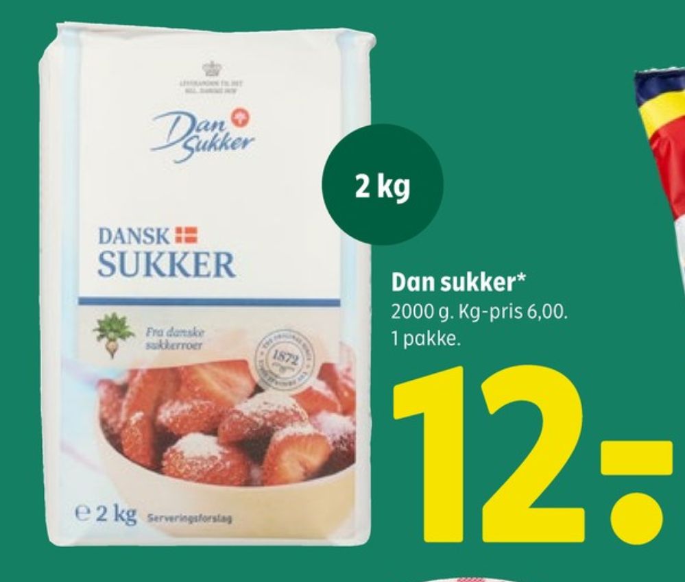 Dansukker, Sukker