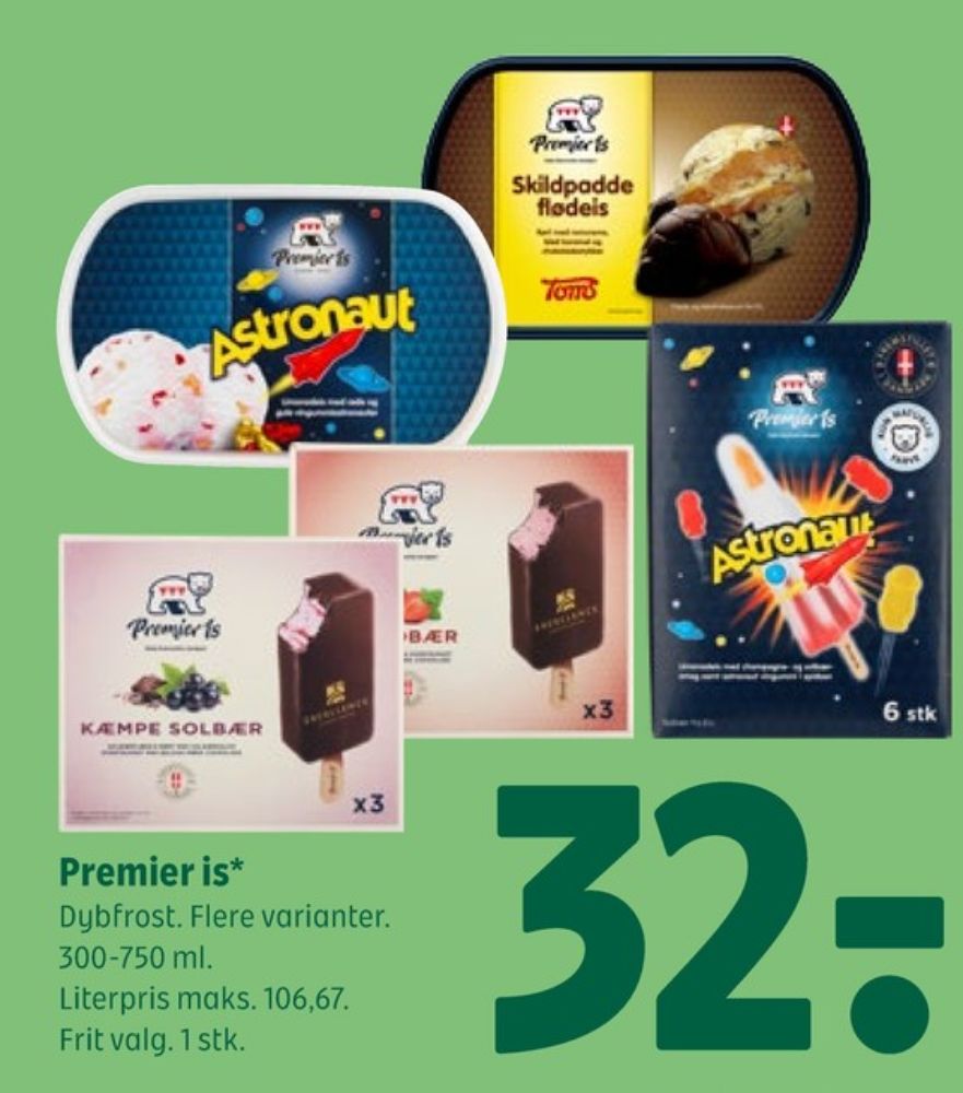 Premier, Astronaut ispinde