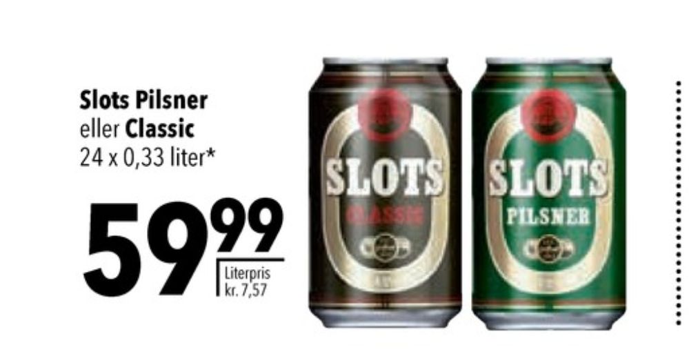 Slots Classic, Øl 24 pk.