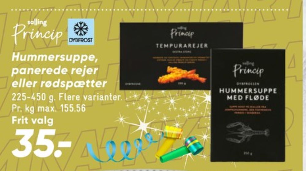 Salling Princip, Rødspættefileter