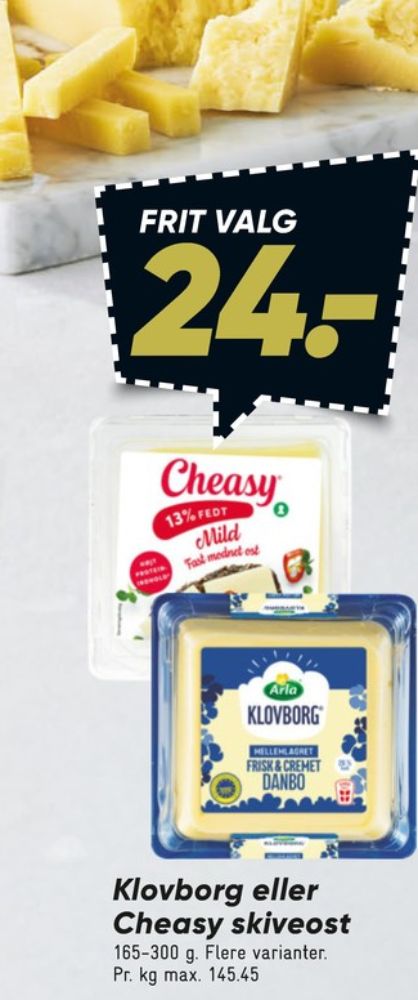 Cheasy, Skiveost 13% mild