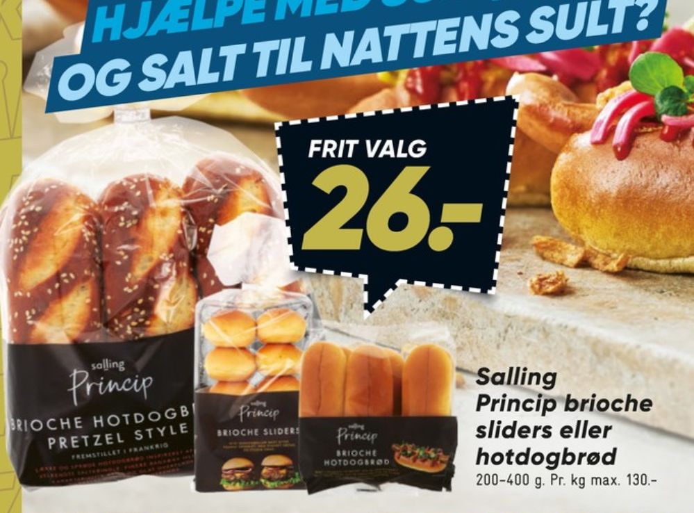 Salling Princip, Brioche Hotdogbrød Pretzel Style