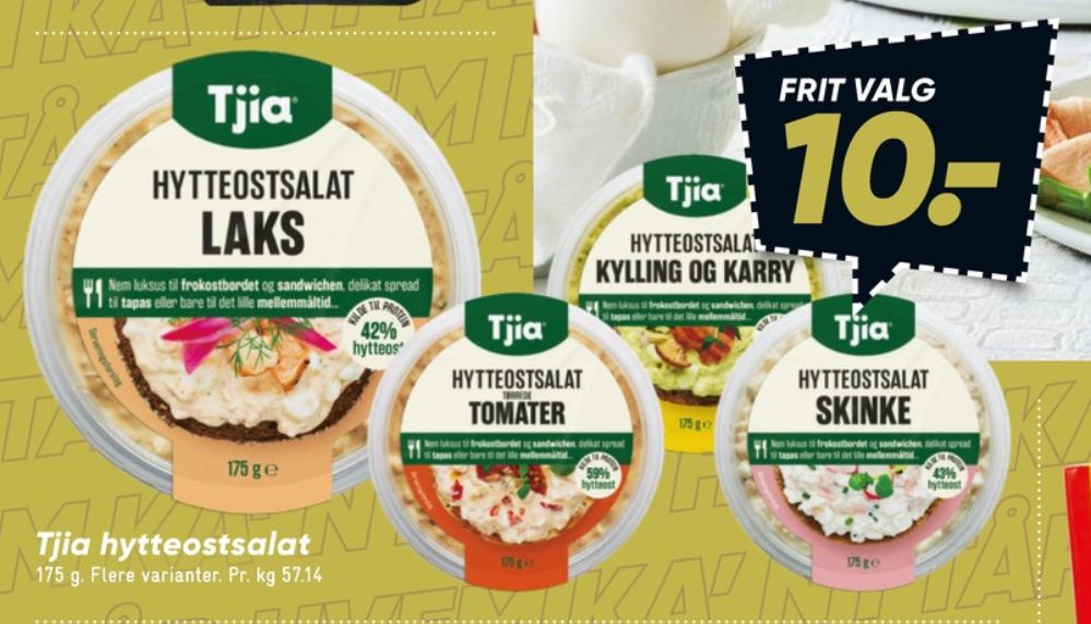 Tjia, Hytteostsalat Kylling og Karry