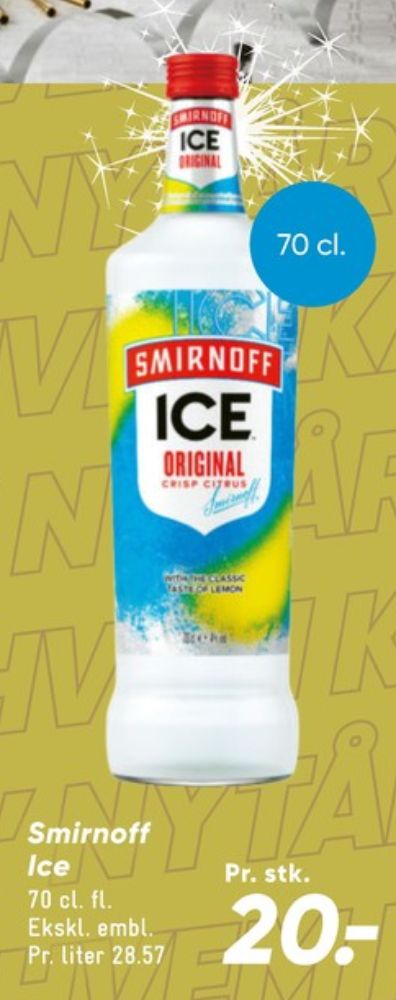 Smirnoff Ice Crisp Citrus, Vodka