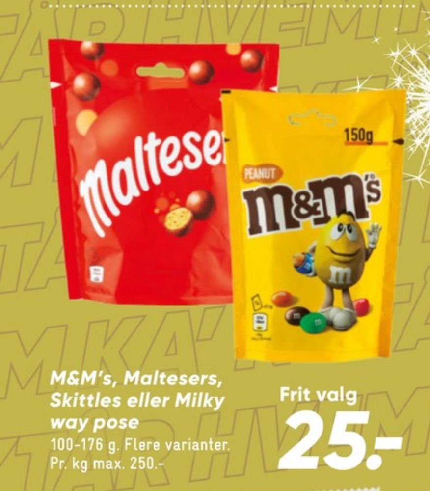 M&Ms, Chokoladepastiller Peanut