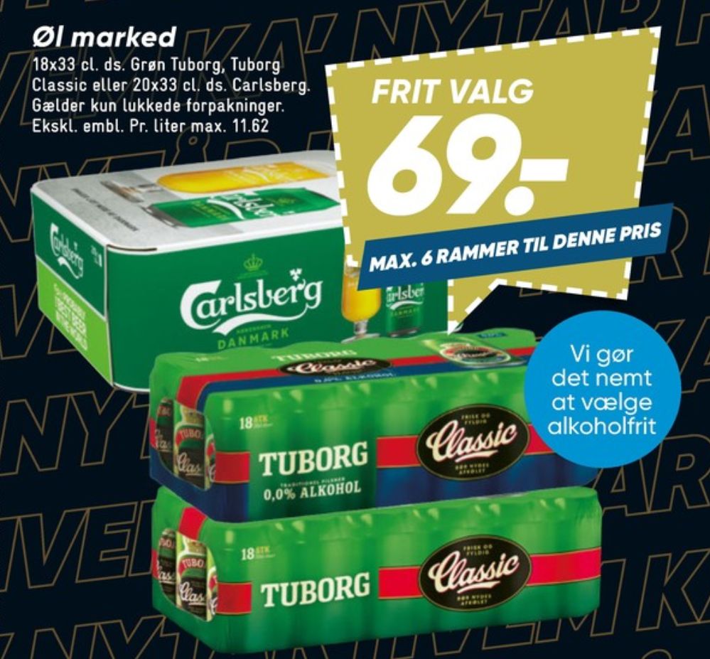 Tuborg Classic, Øl 18 pk.