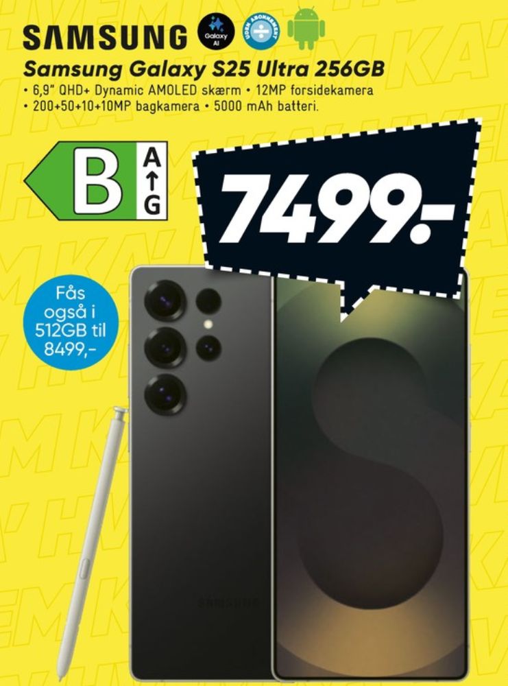 Samsung Galaxy S25 Ultra, Mobiltelefon