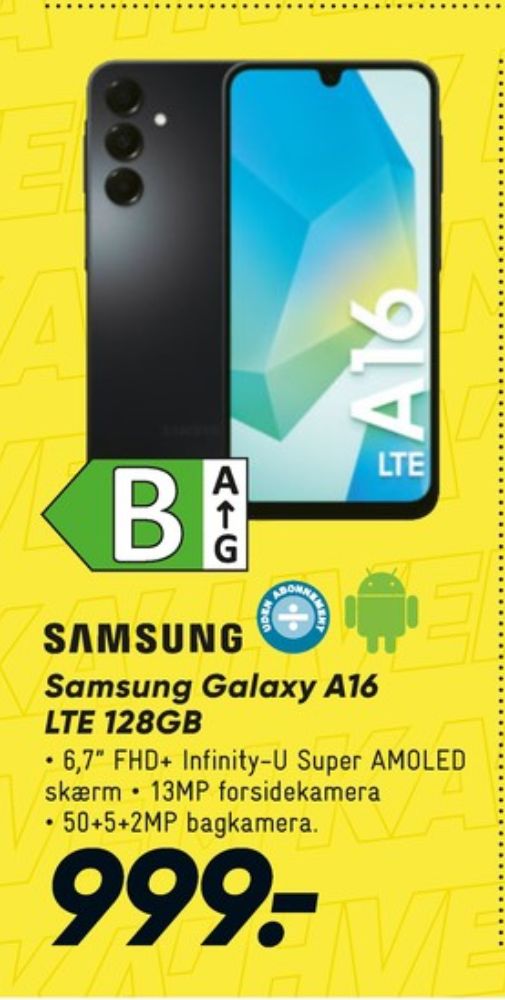 Samsung Galaxy A16 LTE, Mobiltelefon