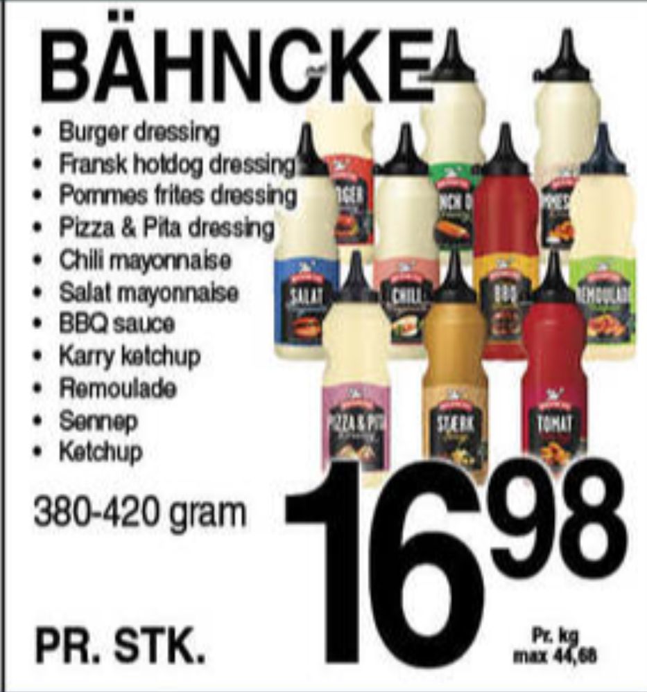 Bähncke, Pizzadressing