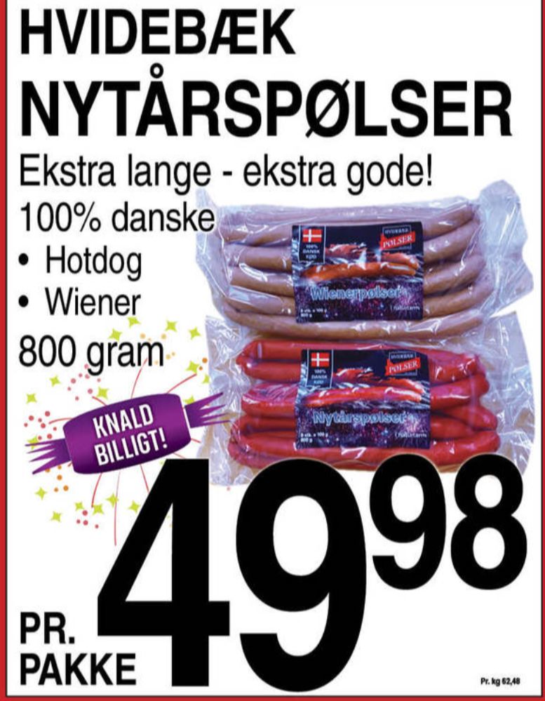Hvidebæk, Wienerpølser