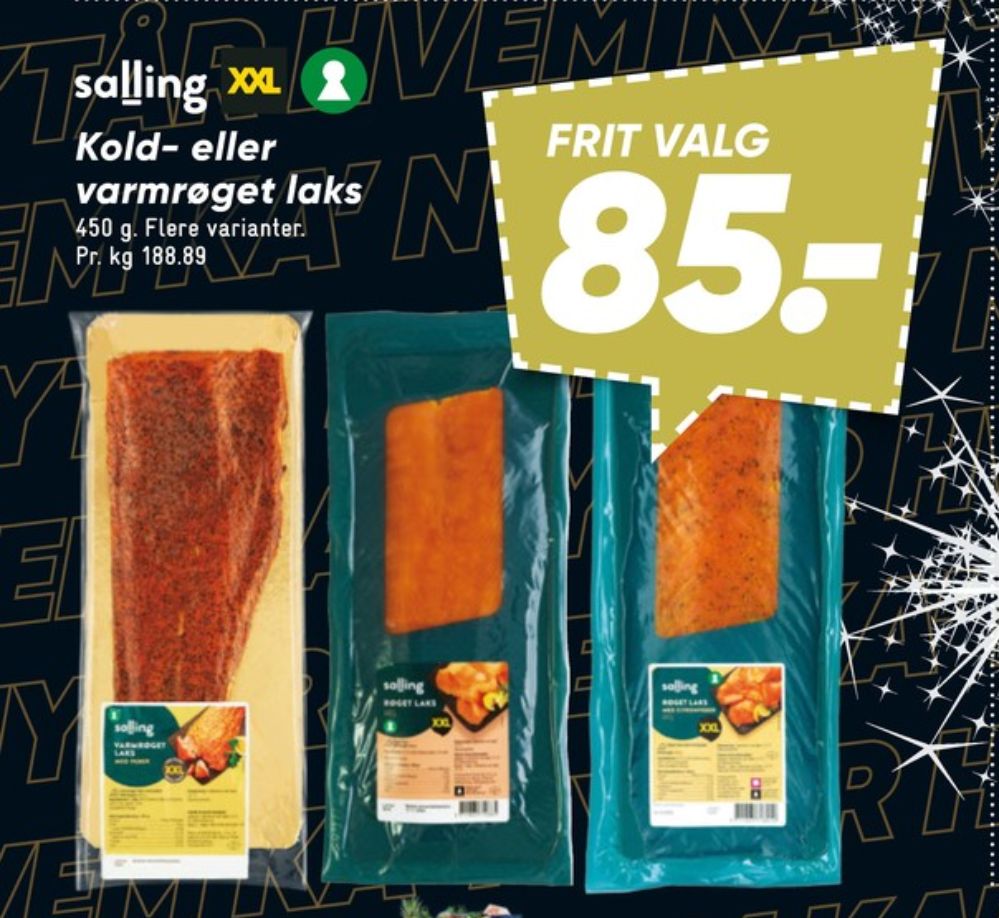 Salling, Laks i skiver