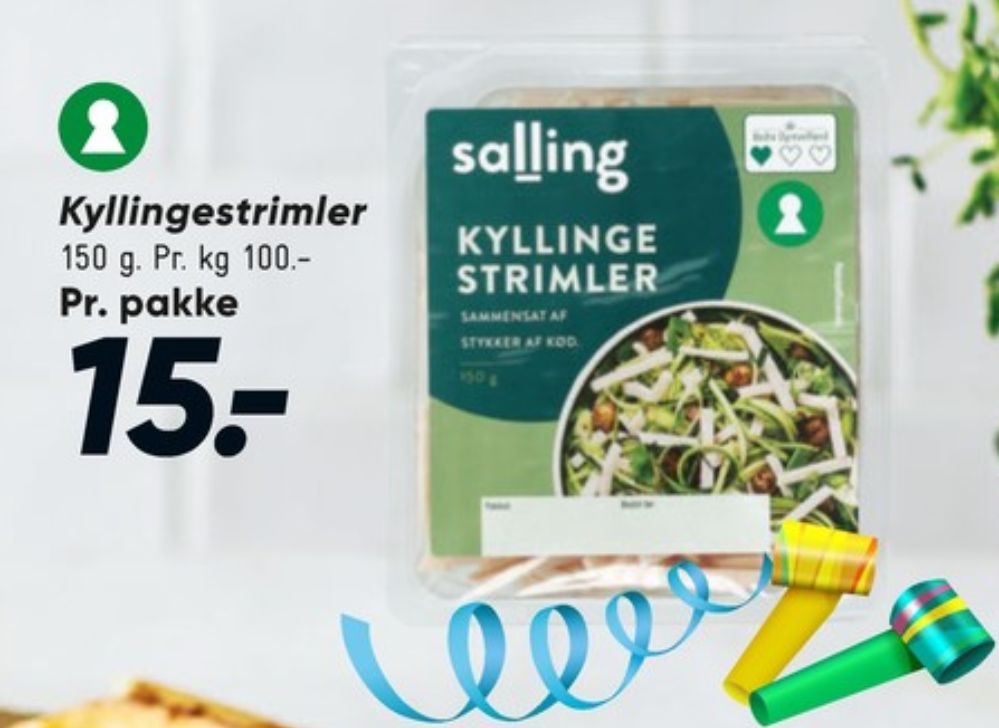 Salling, Kyllingestrimler