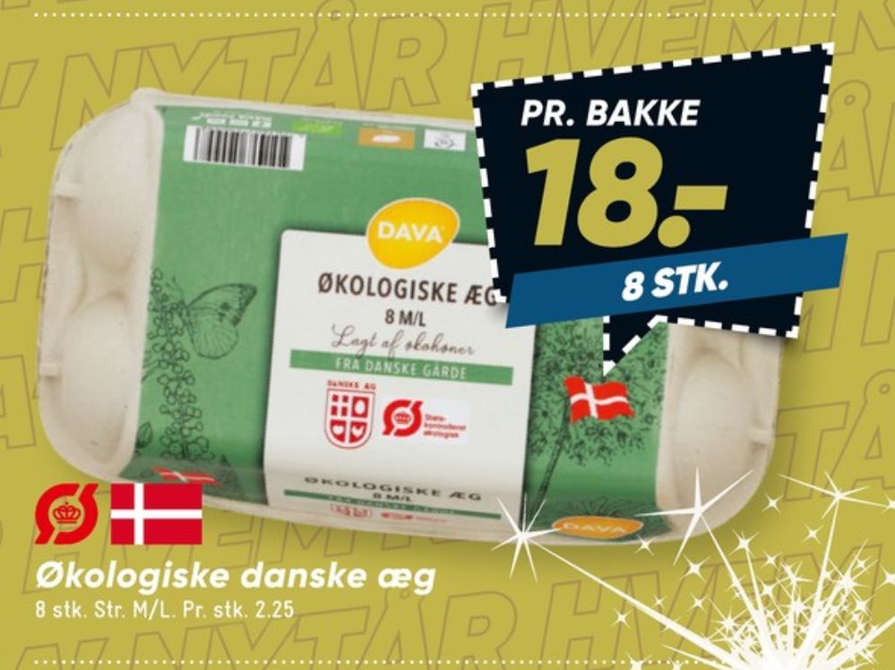 DAVA Foods, Økologiske æg M/L