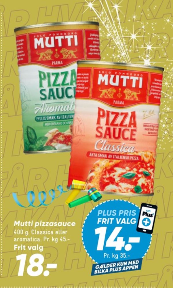 Mutti, Sauce Flydende Pizza Aromatizzata